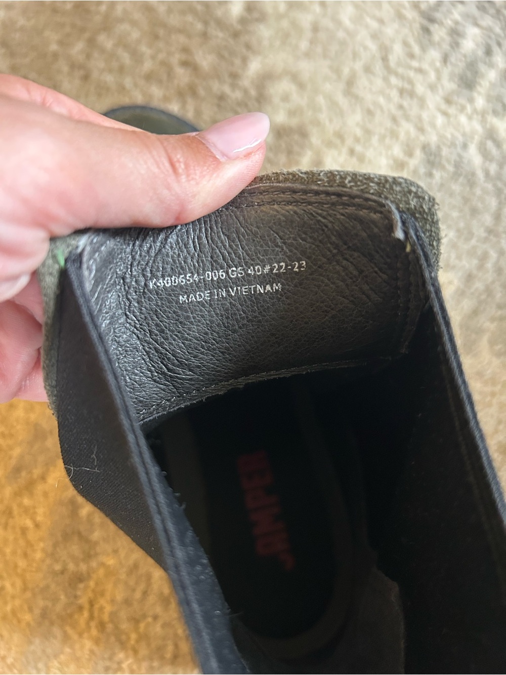Camper Olive Chelsea Lug-Sole Ankle Boots - Picture 13 of 13